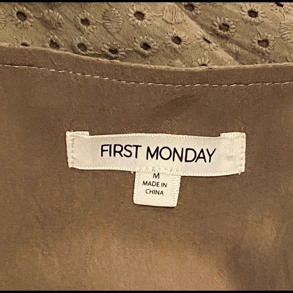 Macys Floral Textured Summer Dress M - Picture 5 of 5